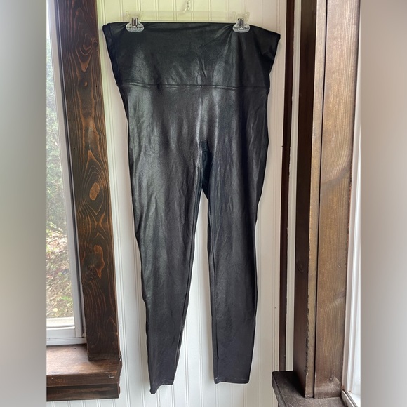 Womens Spanx faux leather leggings - Picture 1 of 4